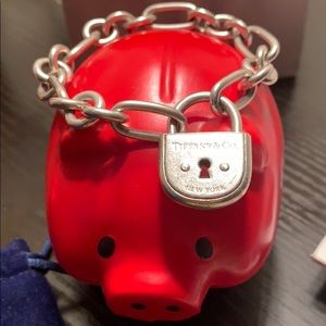 T&Co. silver charm and bracelet